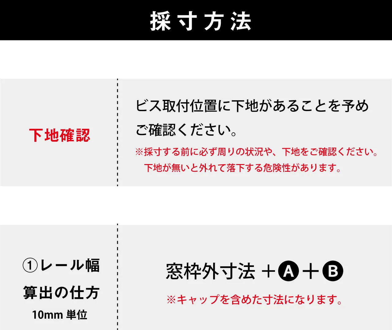 採寸計算方法